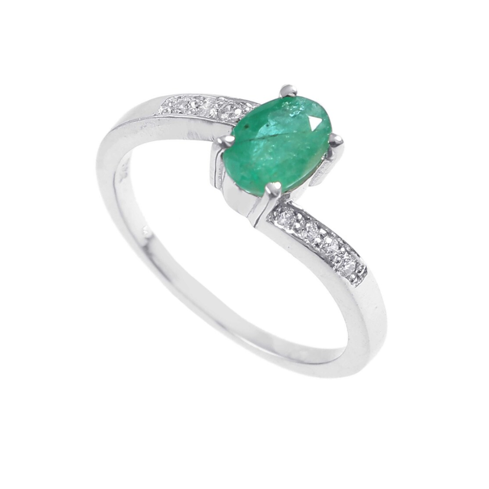 Top Grade Quality*Natural Gemstone Emerald* Oval Shape