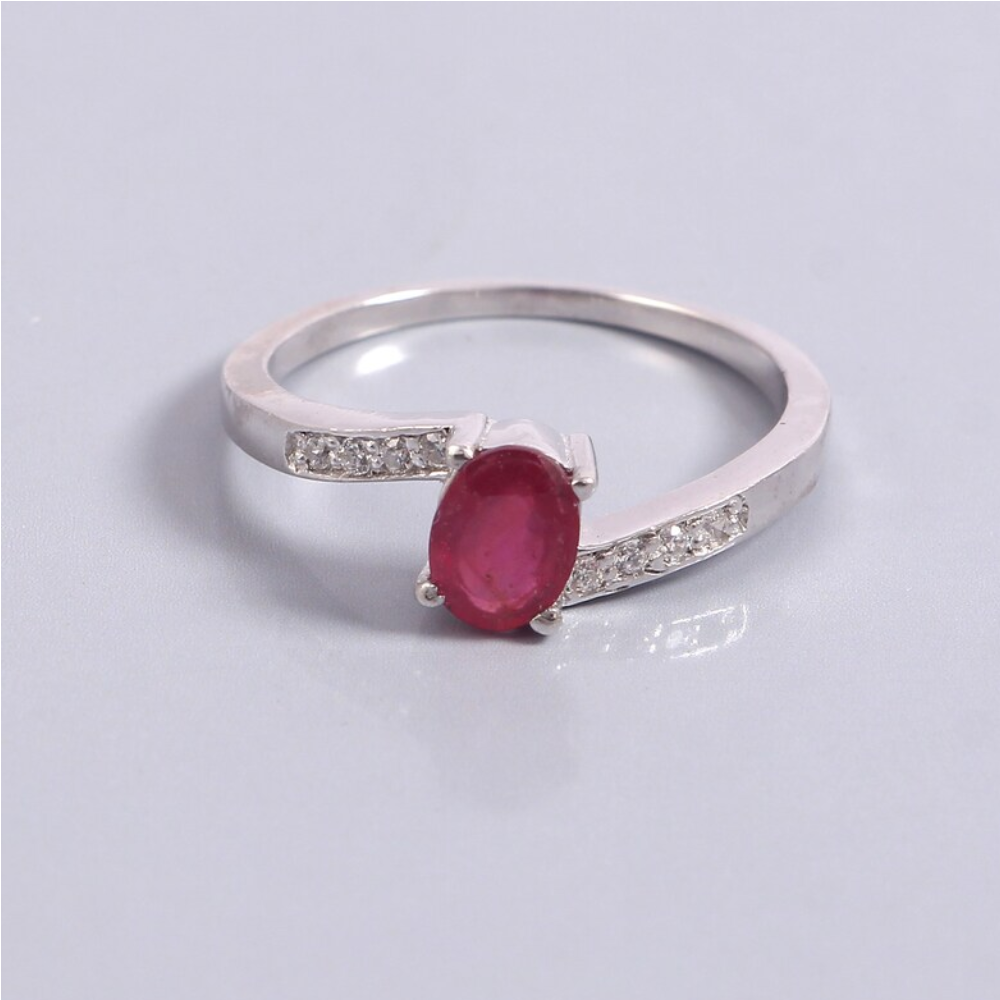 Beautiful Gemstone Natural Pink Tourmaline, Gemstone Silver Ring, Oval Shape