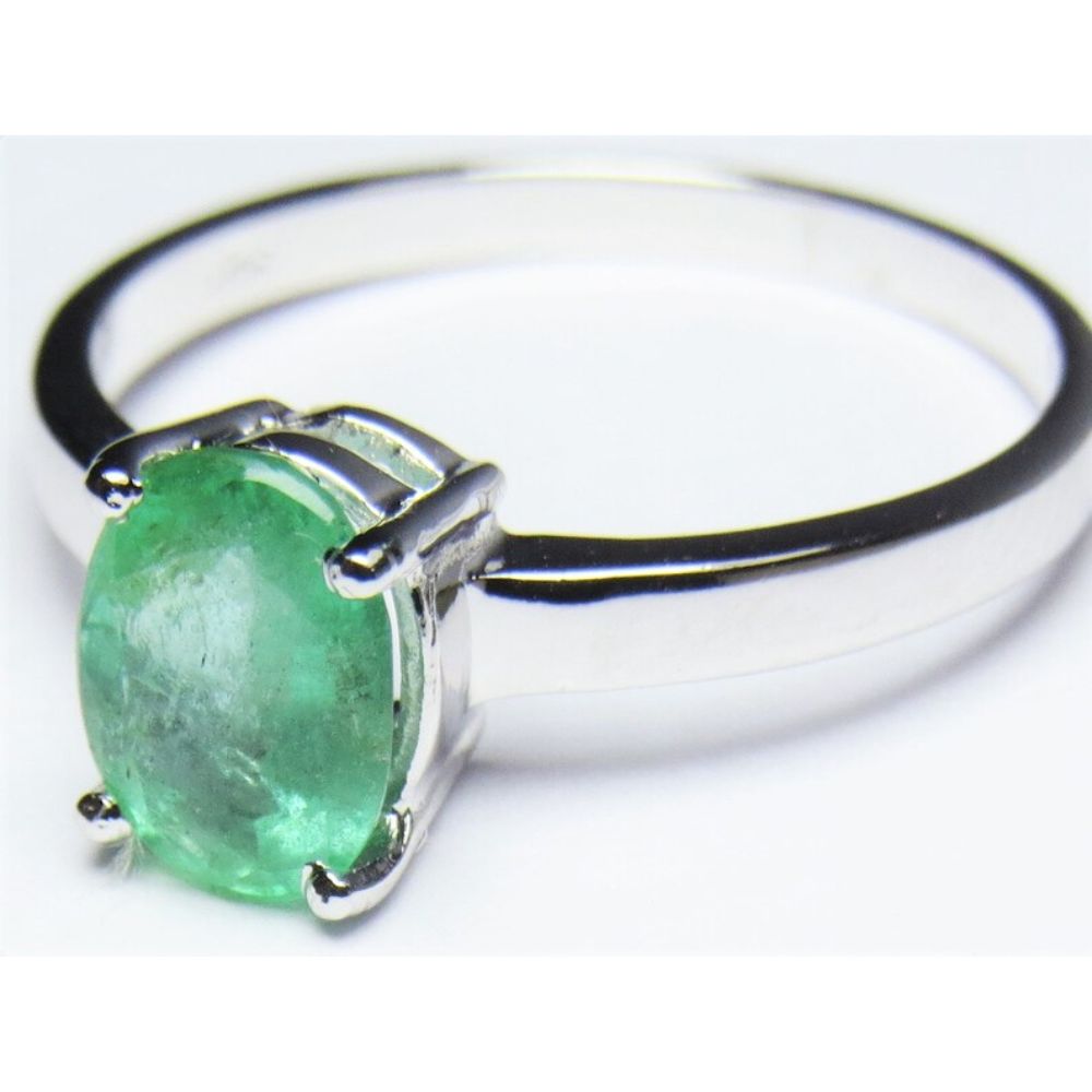 Gemstone Ring Silver Ring Emerald Ring 925 Sterling Silver Ring Handmade Jewelry Ring