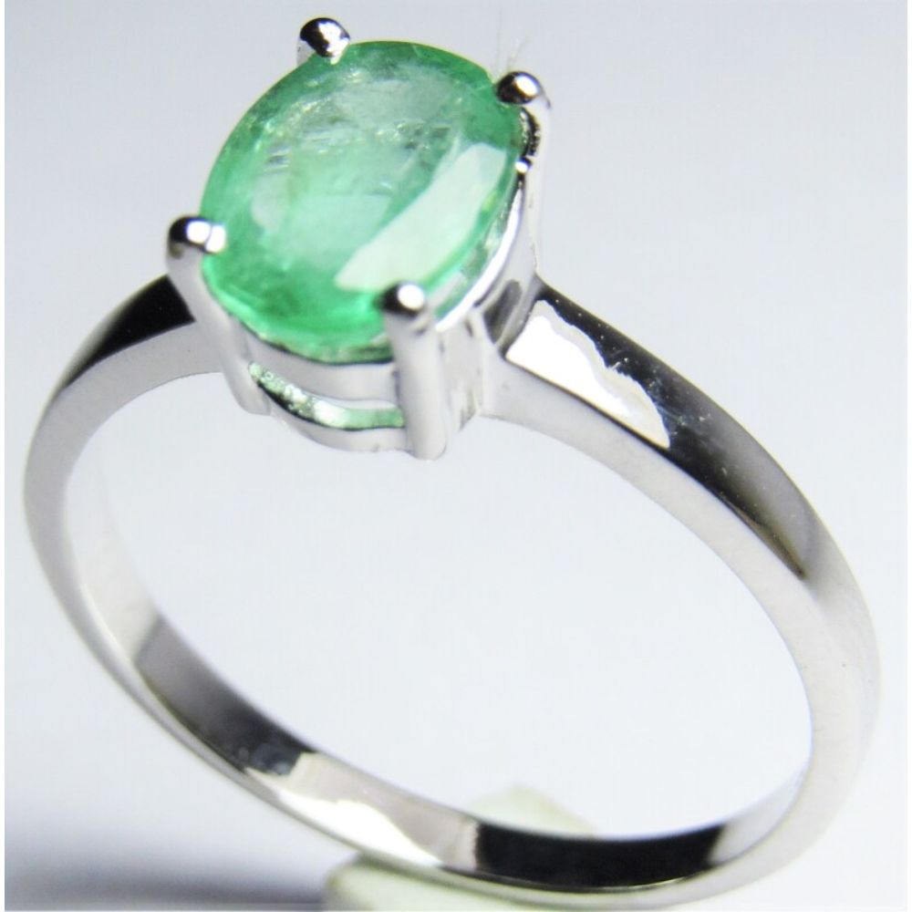 Emerald Gemstone Ring 925 Sterling Silver Ring Handmade Jewelry Ring Gemstone Emerald