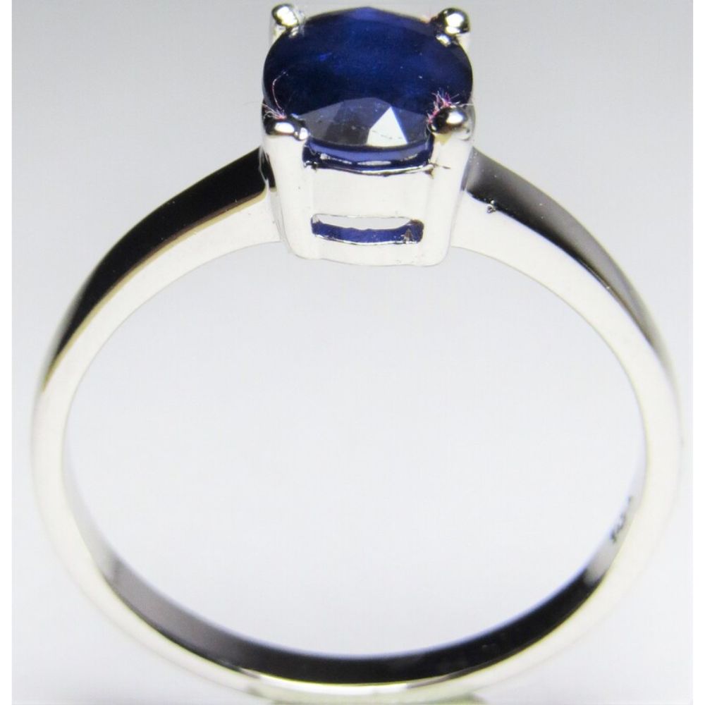 Blue Sapphire Gemstone Ring 925 Sterling Silver Jewelry Ring 