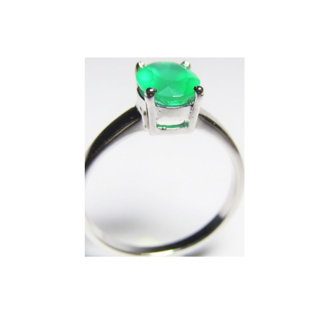 Green Onyx Gemstone Ring, 925 Sterling Silver Ring, Handmade Jewelry Ring,