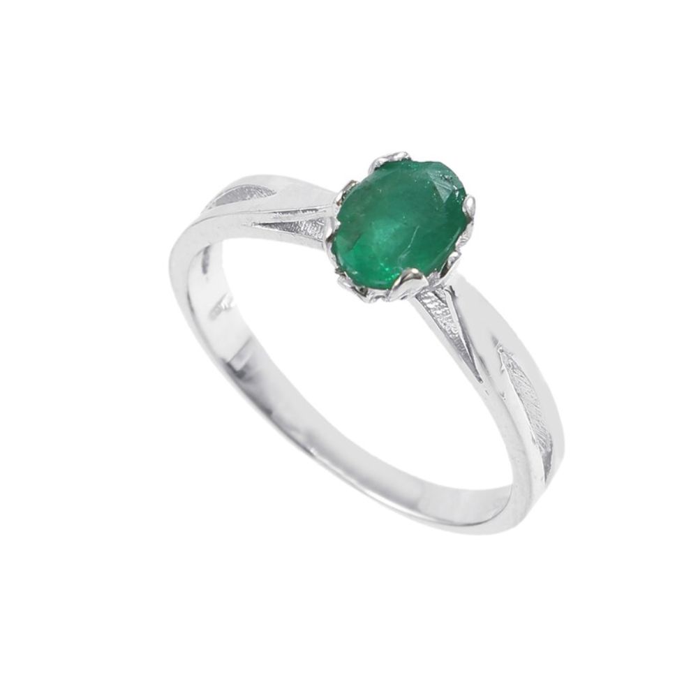 Emerald Ring,925 sterling silver jewelry non tarnish ring Valentine Gift